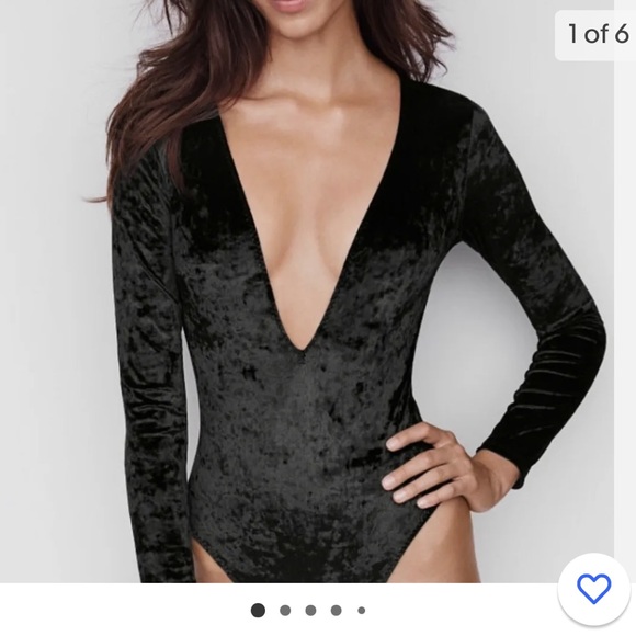 Victoria’s Secret Velvet Bodysuit NWOT - Picture 1 of 8